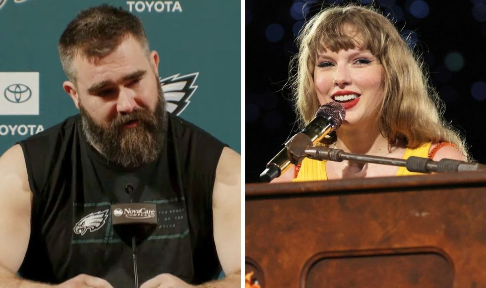 Jason Kelce and Taylor Swift