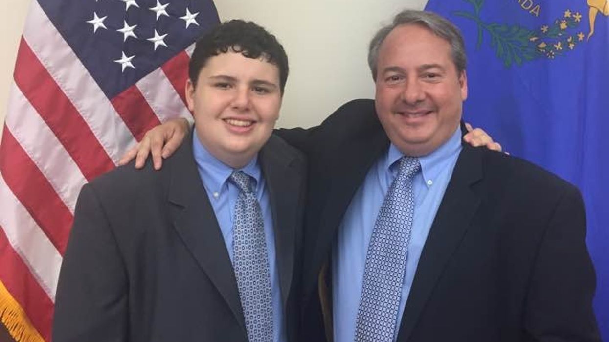 Jay Bloom (right) and son Sean (left)