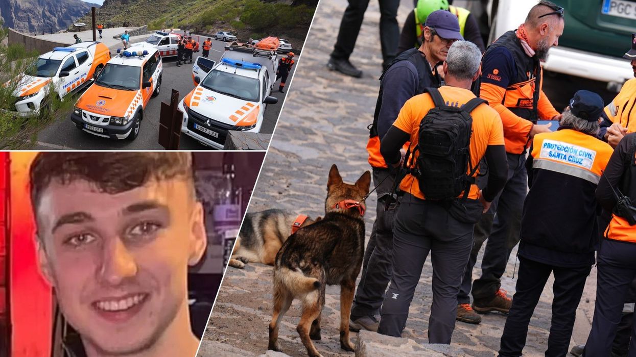 Jay Slater and rescue teams