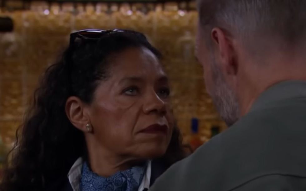 Jaye Griffiths as Emmerdale's Celia Daniels