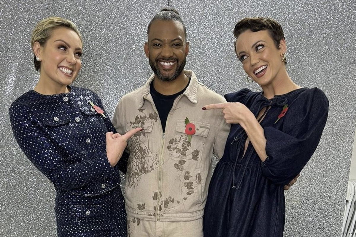 JB Gill, Lauren Oakley and Amy Dowden
