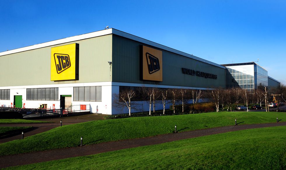 JCB has 11 plants in the UK and employs 8,000 people