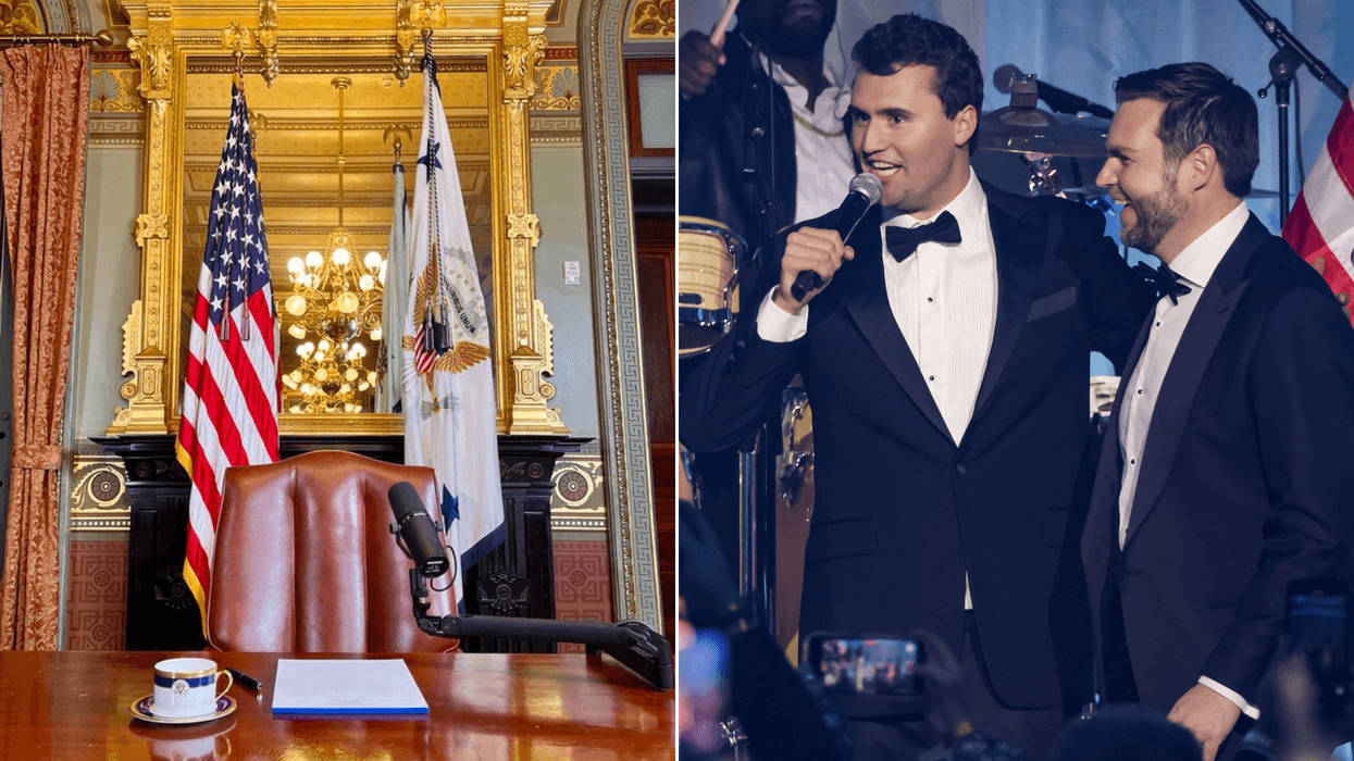 JD Vance and Charlie Kirk