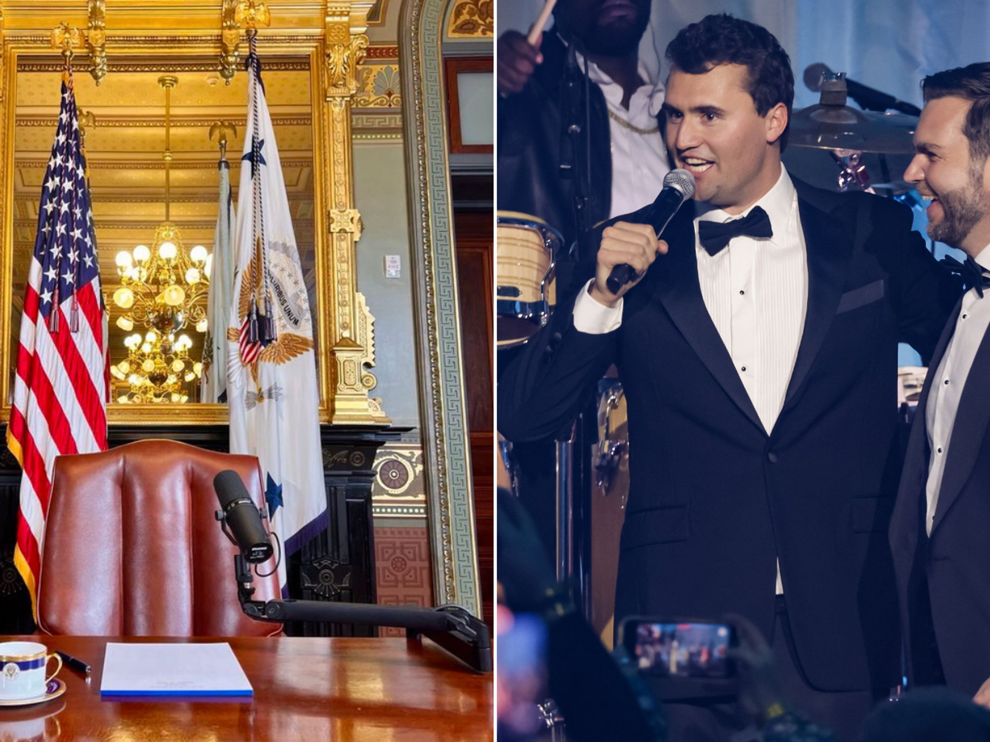 JD Vance and Charlie Kirk