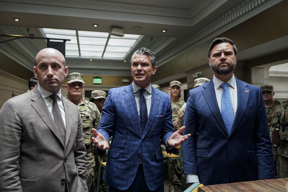 JD Vance, Pete Hegseth and Steve Miller at Union Staion