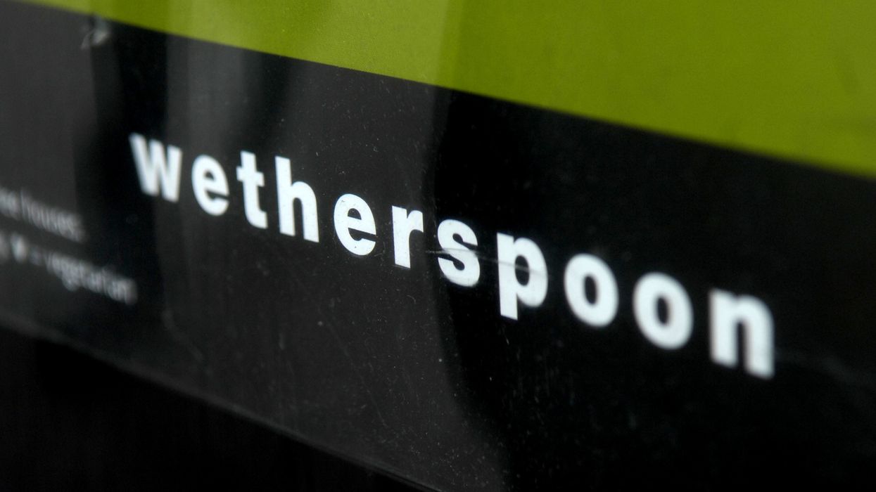 JD Wetherspoon logo in pub