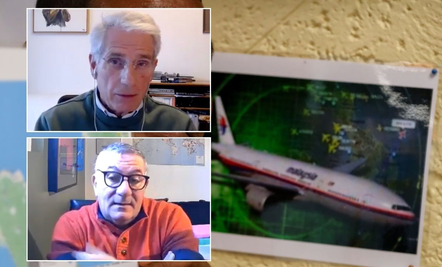 Jean-Luc Marchand and pilot Captain Patrick Blelly