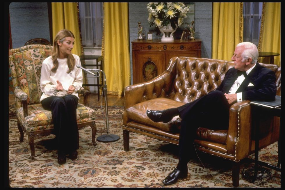 Jean Marsh and Alistair Cooke