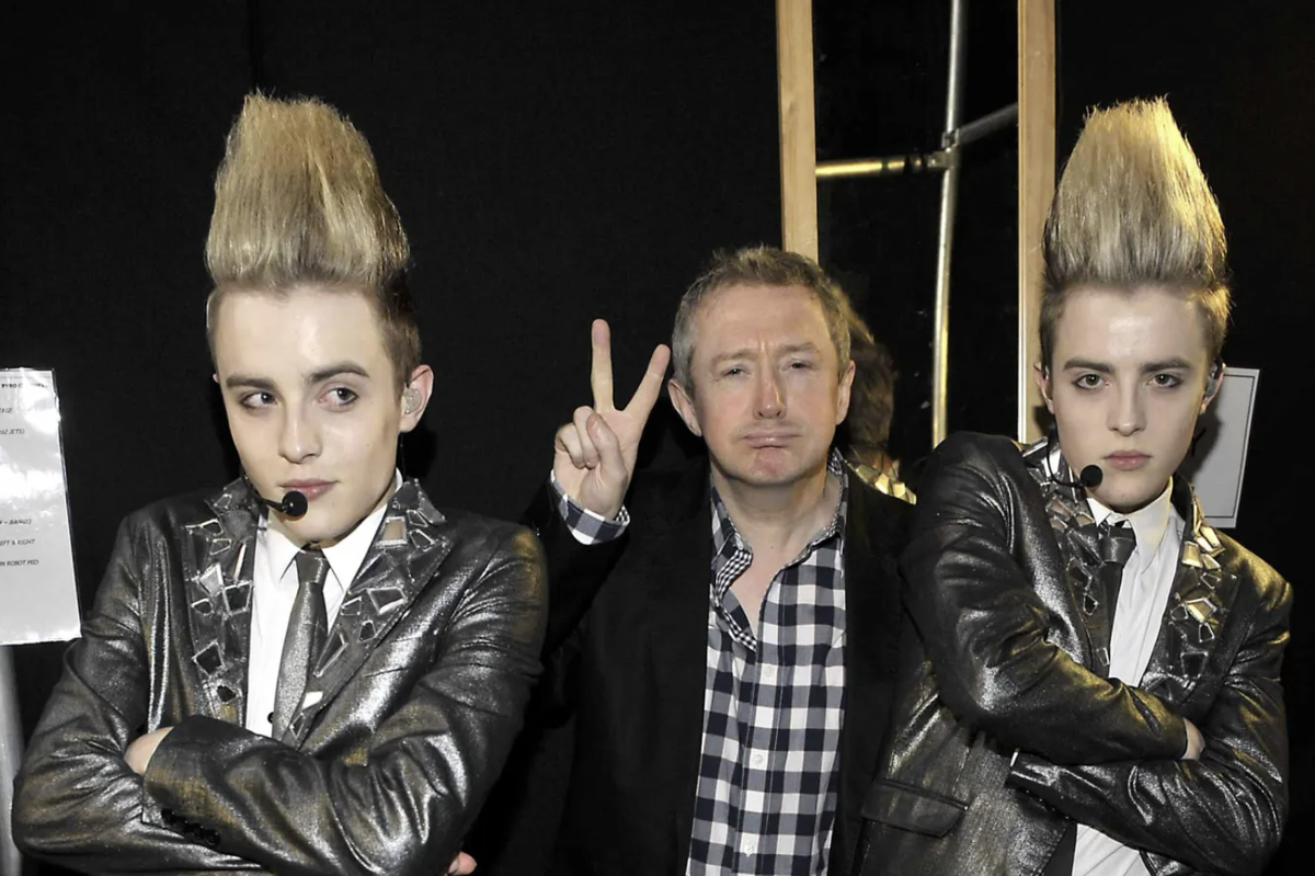 Jedward and Louis Walsh