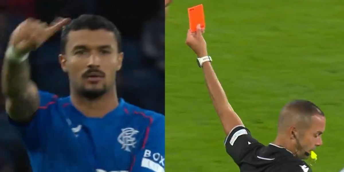 NextImg:Rangers controversy as Jefte sent off in 'worst referee decision ever' with VAR unable to intervene