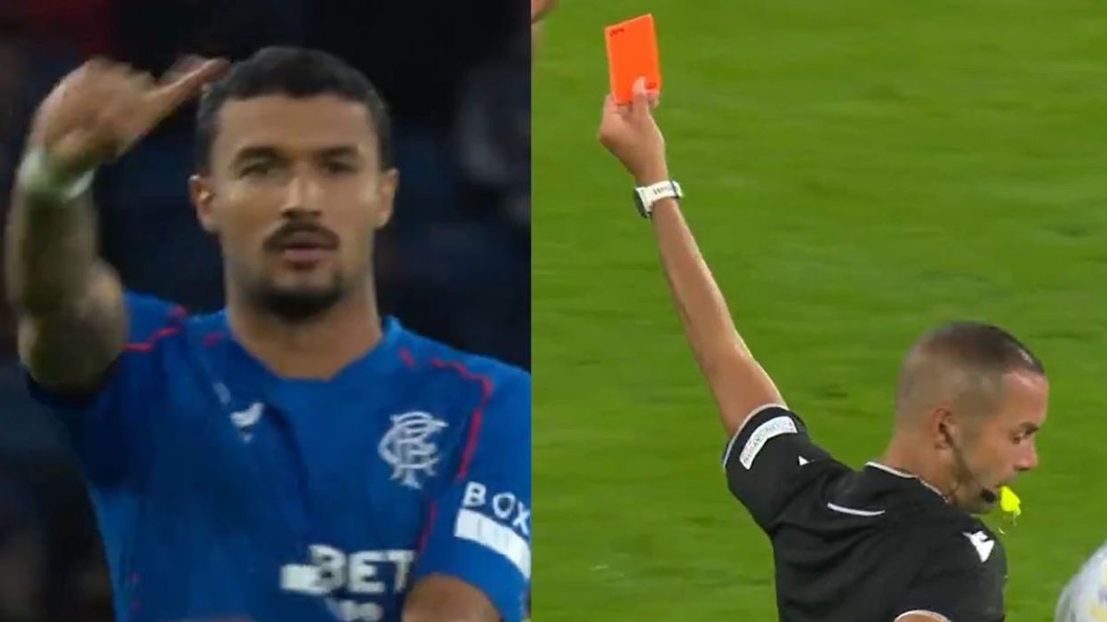 Jefte was in disbelief after being sent off