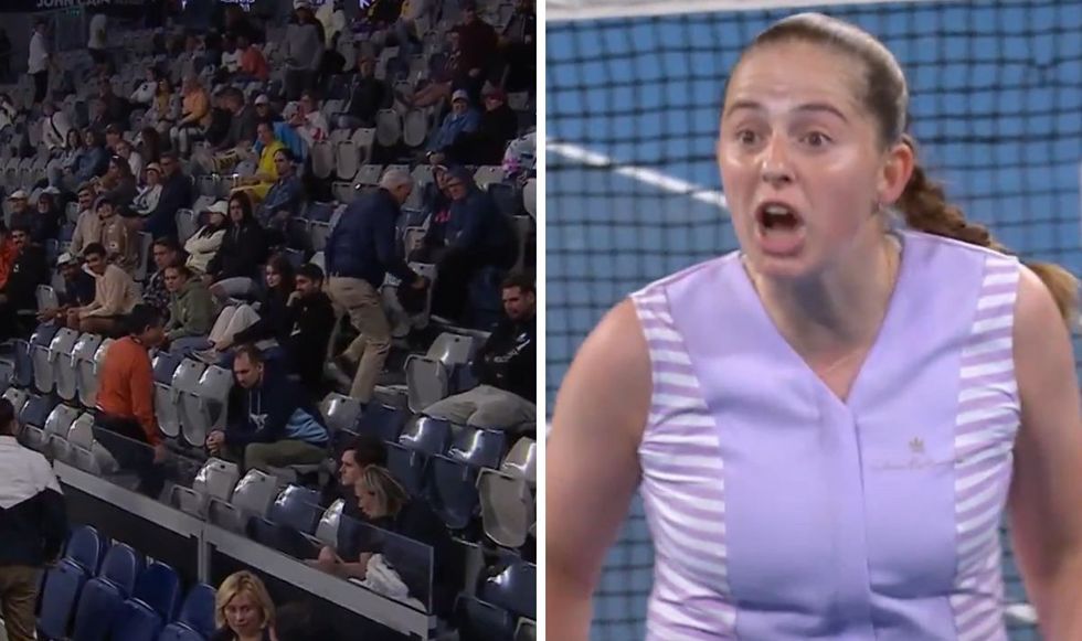 Jelena Ostapenko kicked her entire box out the arena