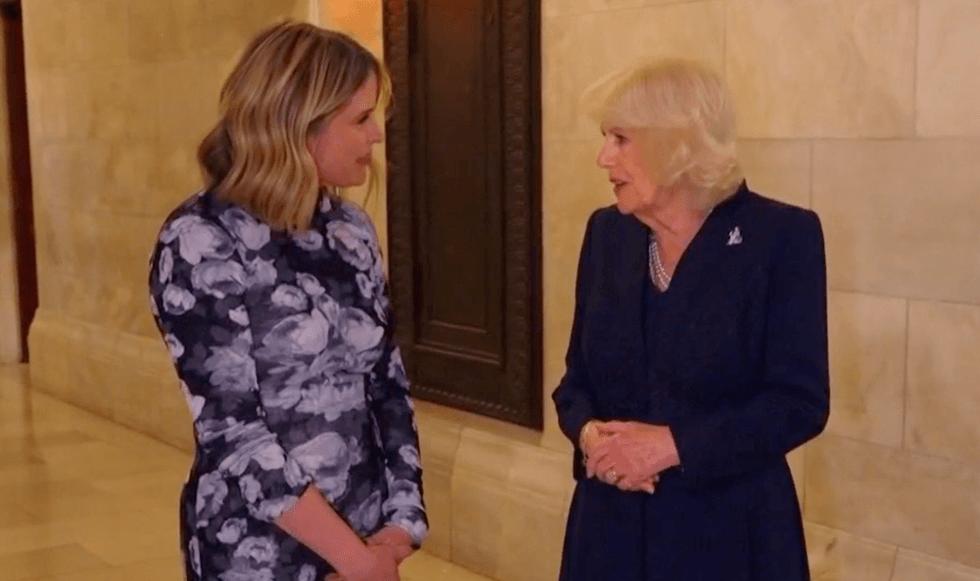 Jenna Bush Hager and Queen Camilla