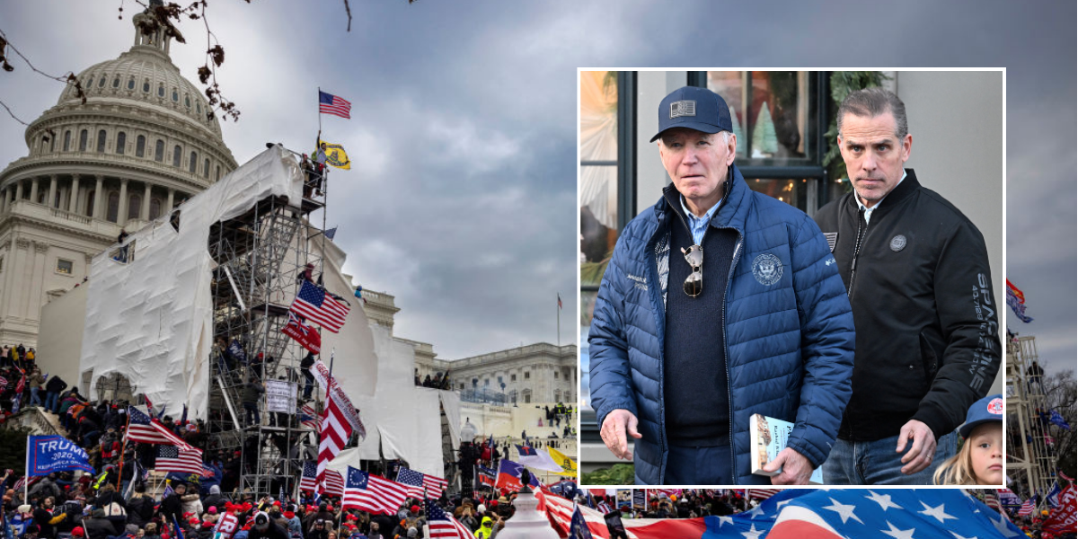 NextImg:Trump asks if Biden will now pardon the January 6 rioters after U-turning on son Hunter: 'Such an abuse and miscarriage of justice'