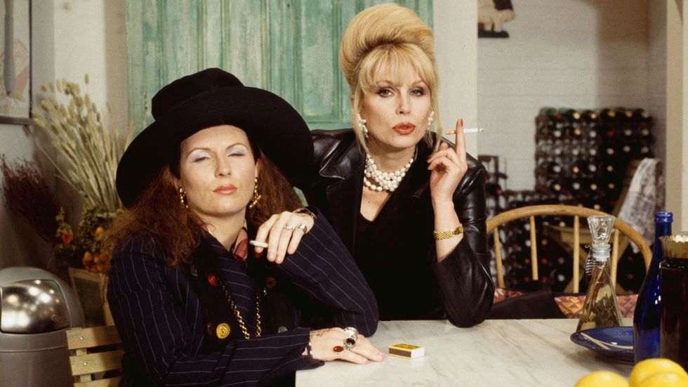 Jennifer Saunders (left) and Joanna Lumley