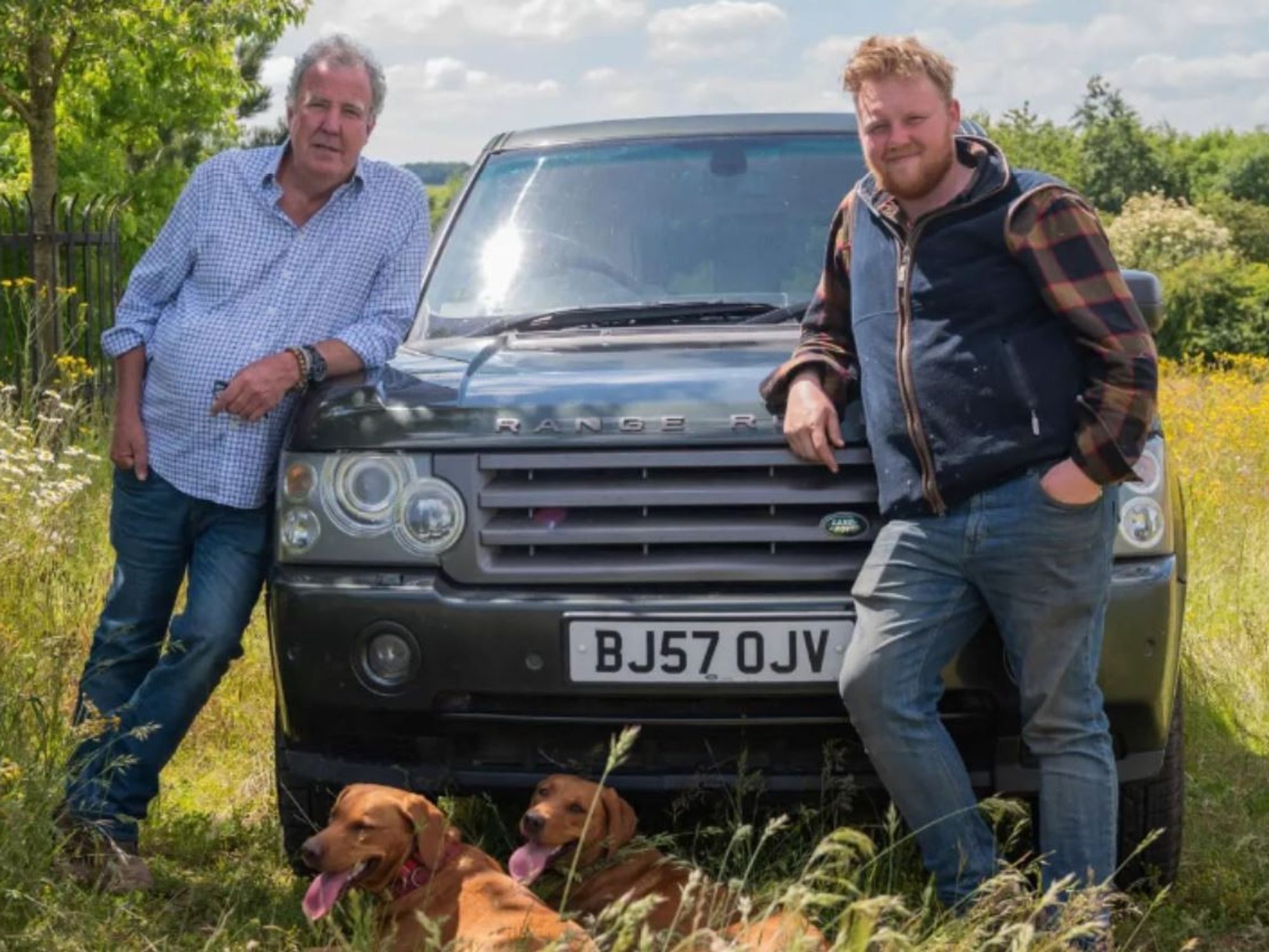 Jeremy Clarkson and Kaleb Cooper