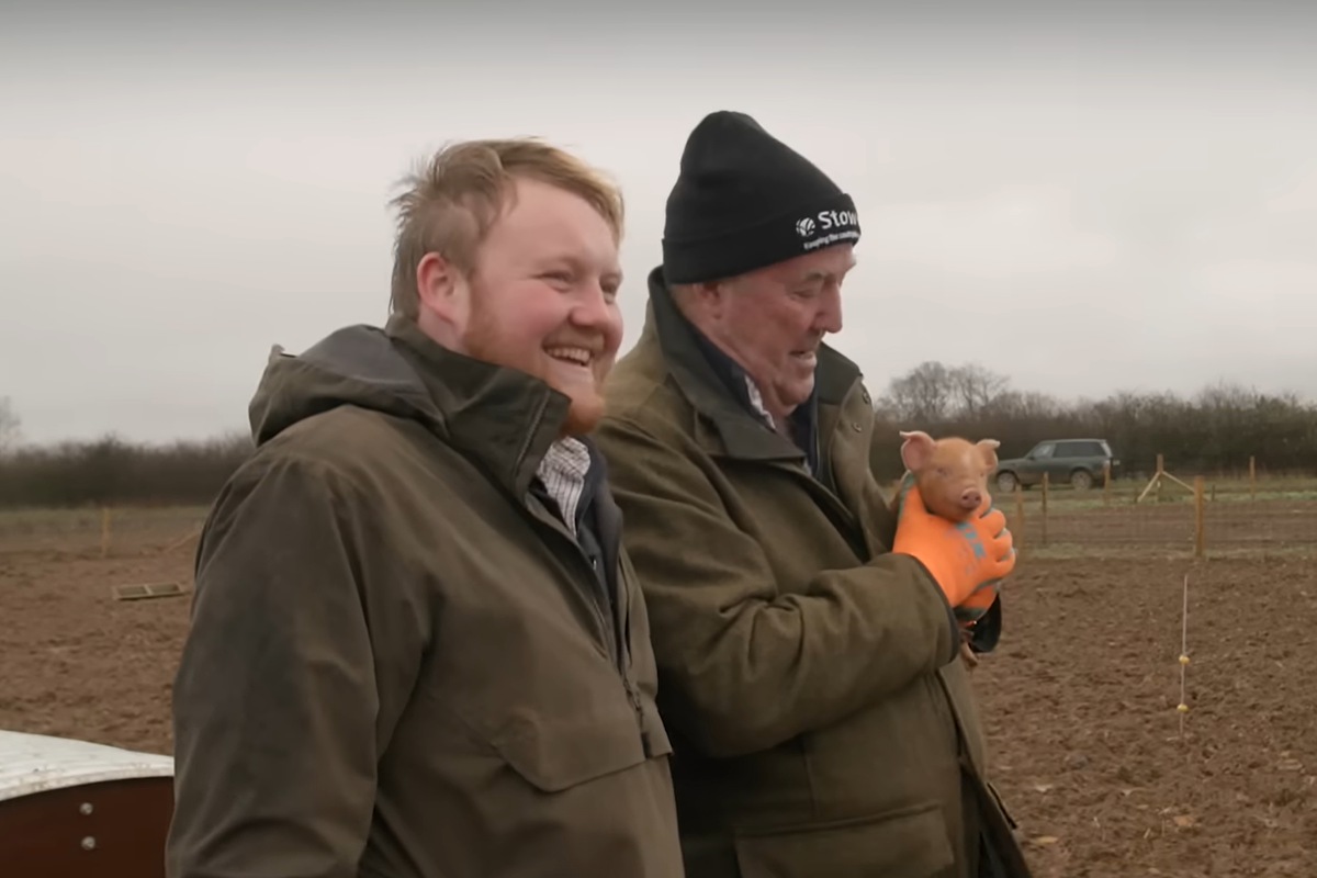 Jeremy Clarkson and Kaleb Cooper