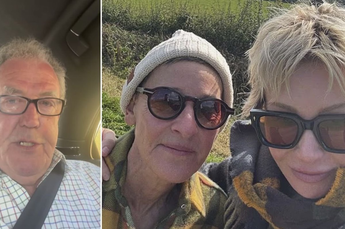 Jeremy Clarkson, Elle DeGeneres and Portia de Rossi