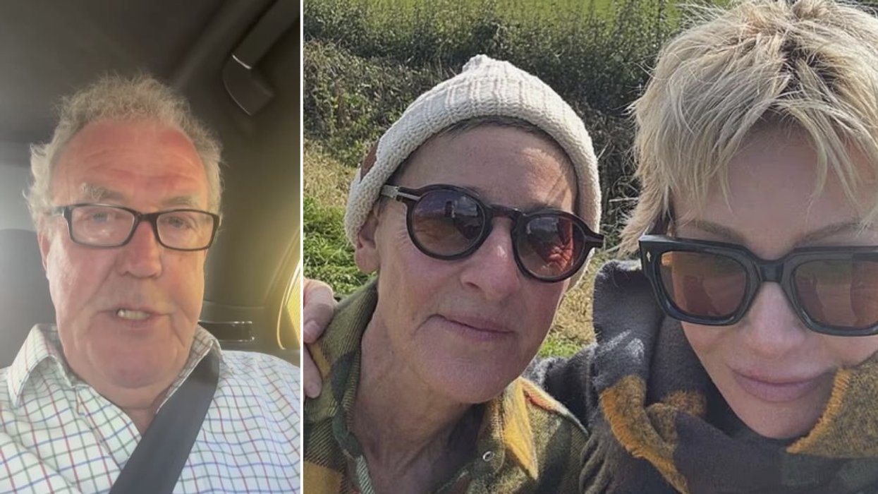 Jeremy Clarkson, Elle DeGeneres and Portia de Rossi
