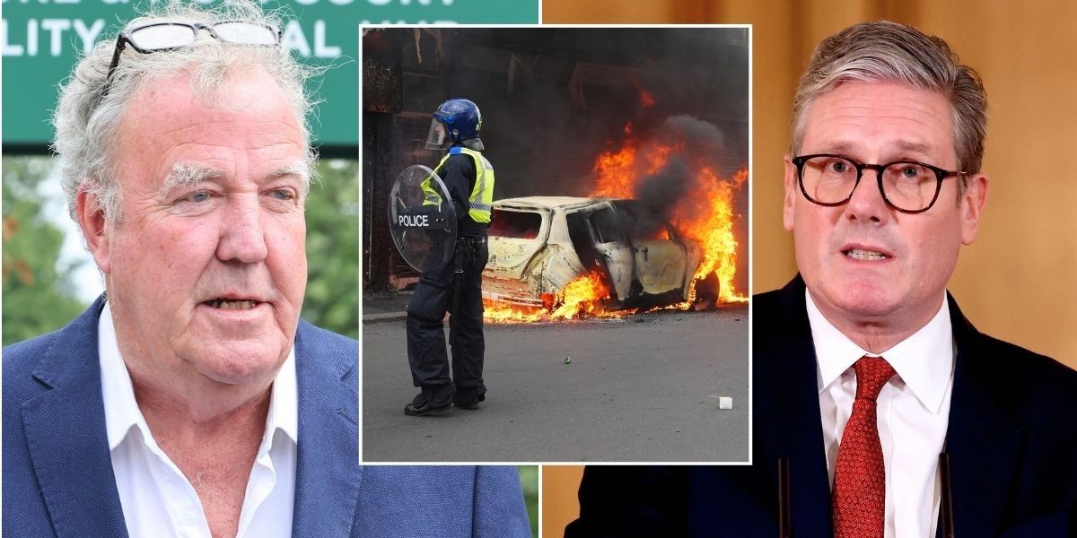 NextImg:Jeremy Clarkson rages at Starmer for 'p***ing off' Britons with 'far-right' branding amid riots