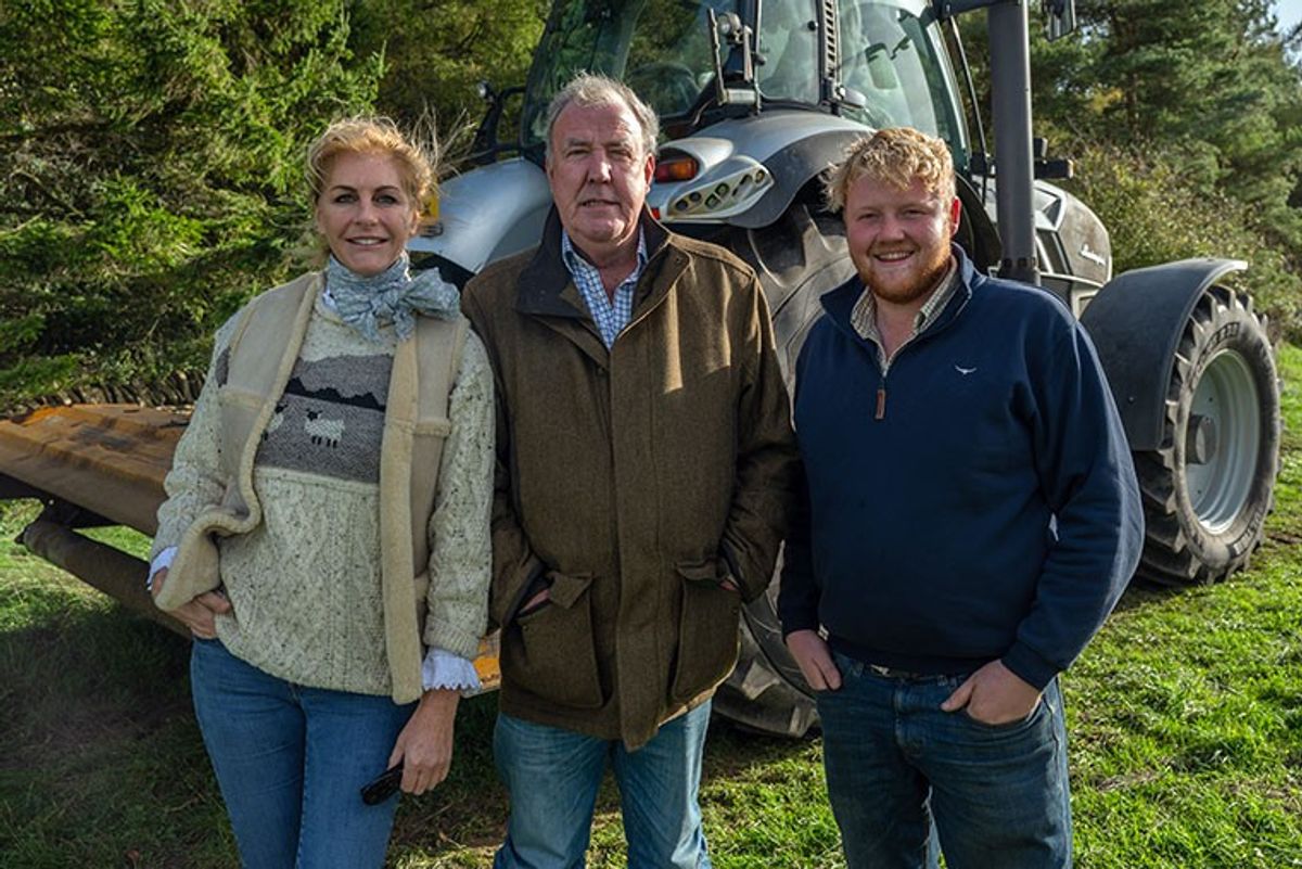 Jeremy Clarkson, Kaleb Cooper and Lisa Hogan