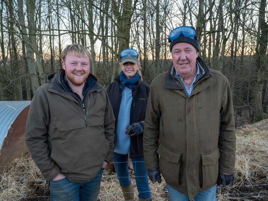 Jeremy Clarkson, Lisa Hogan and Kaleb Cooper