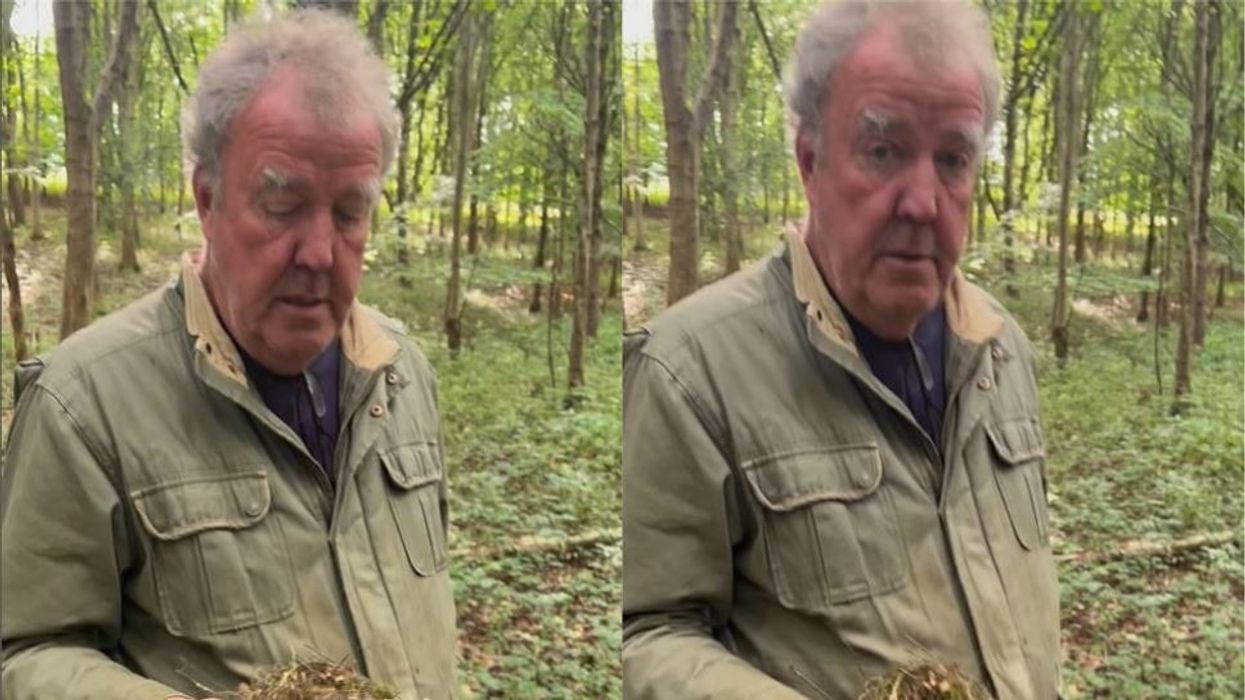 Jeremy Clarkson shows off weather damage