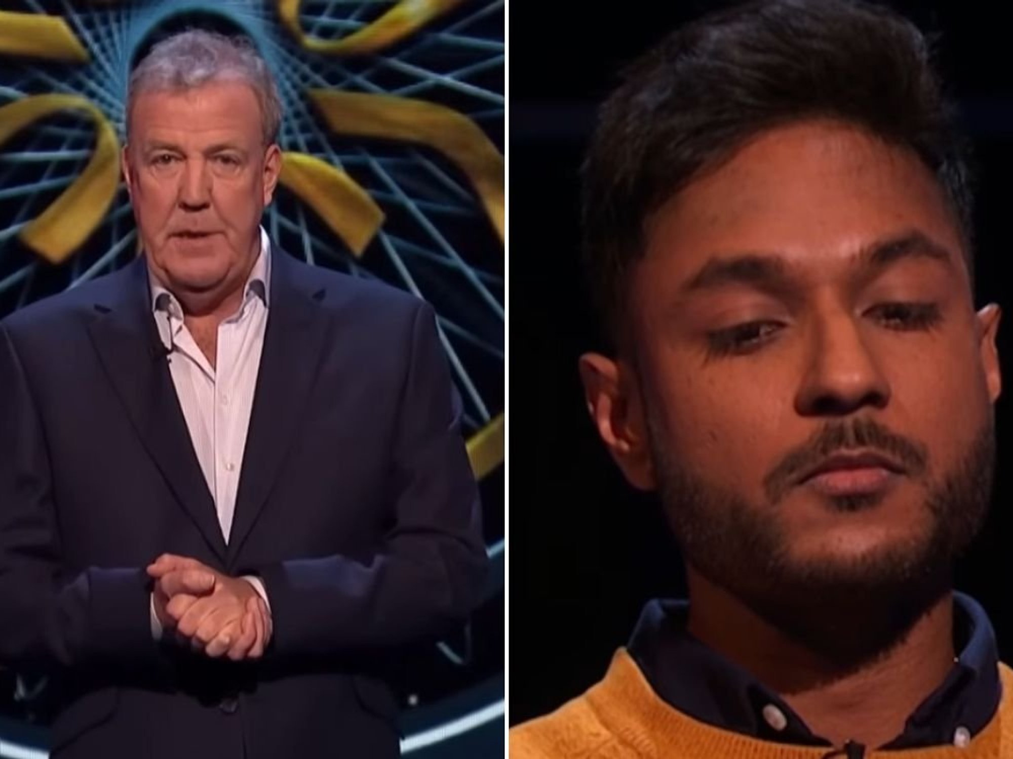 Jeremy Clarkson 'stifles laugh' during ITV Who Wants To Be A Millionaire as he admits 'Unbelievable'