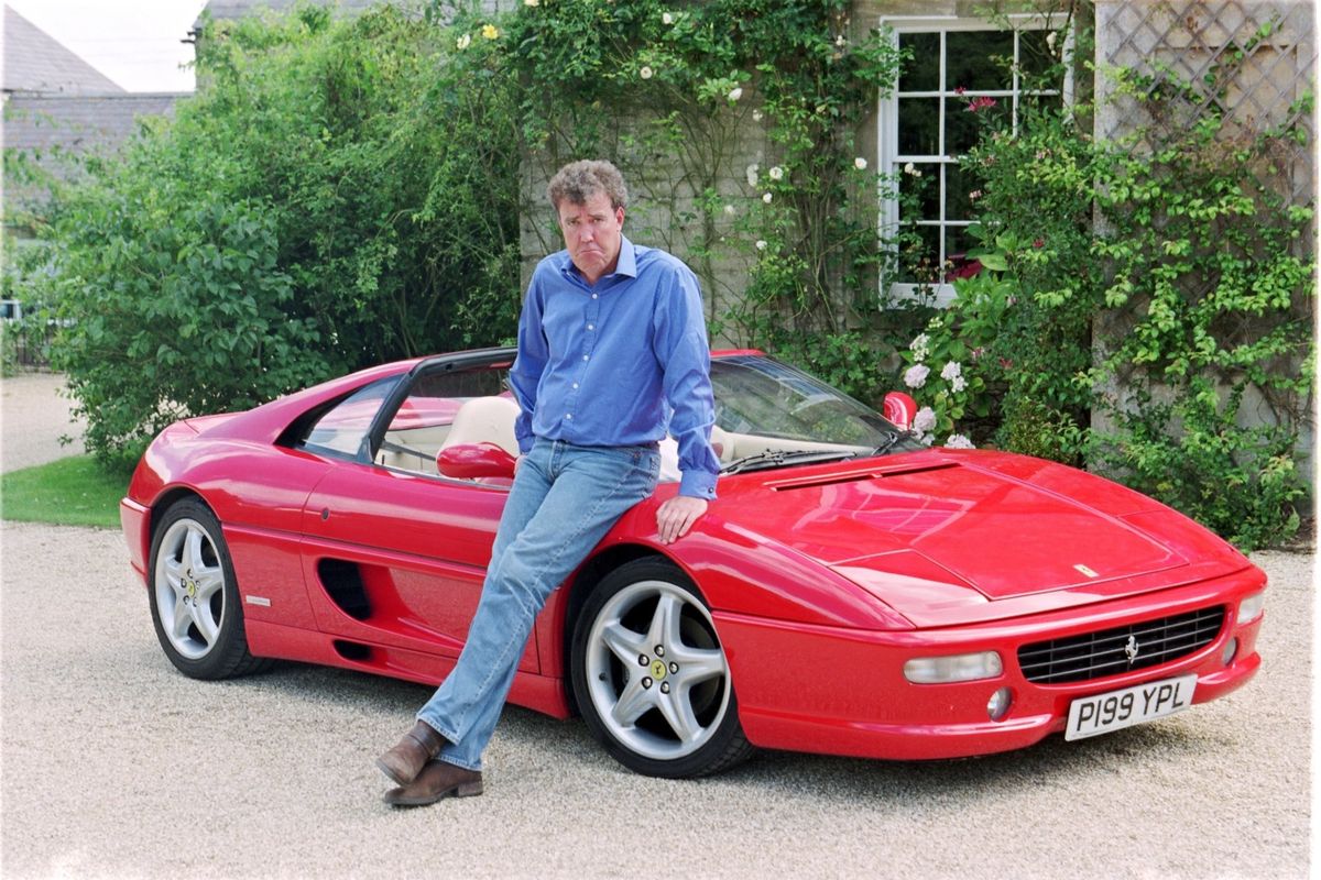 Jeremy Clarkson with his 1996 Ferrari F355 GTS