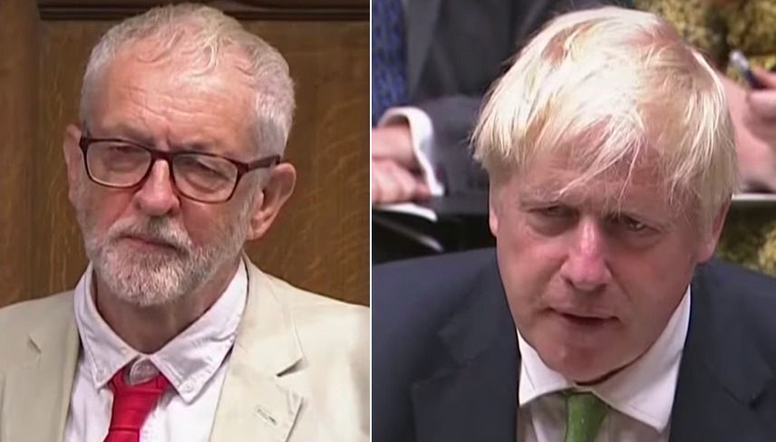Jeremy Corbyn and Boris Johnson
