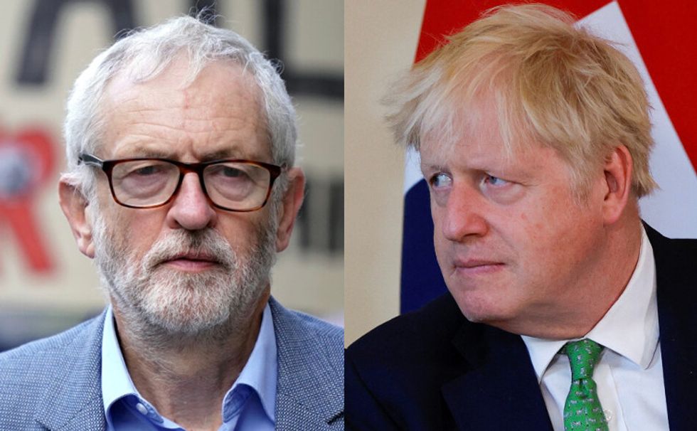 Jeremy Corbyn and Boris Johnson