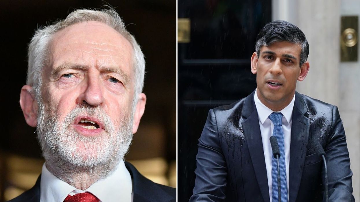 Jeremy Corbyn and Rishi Sunak