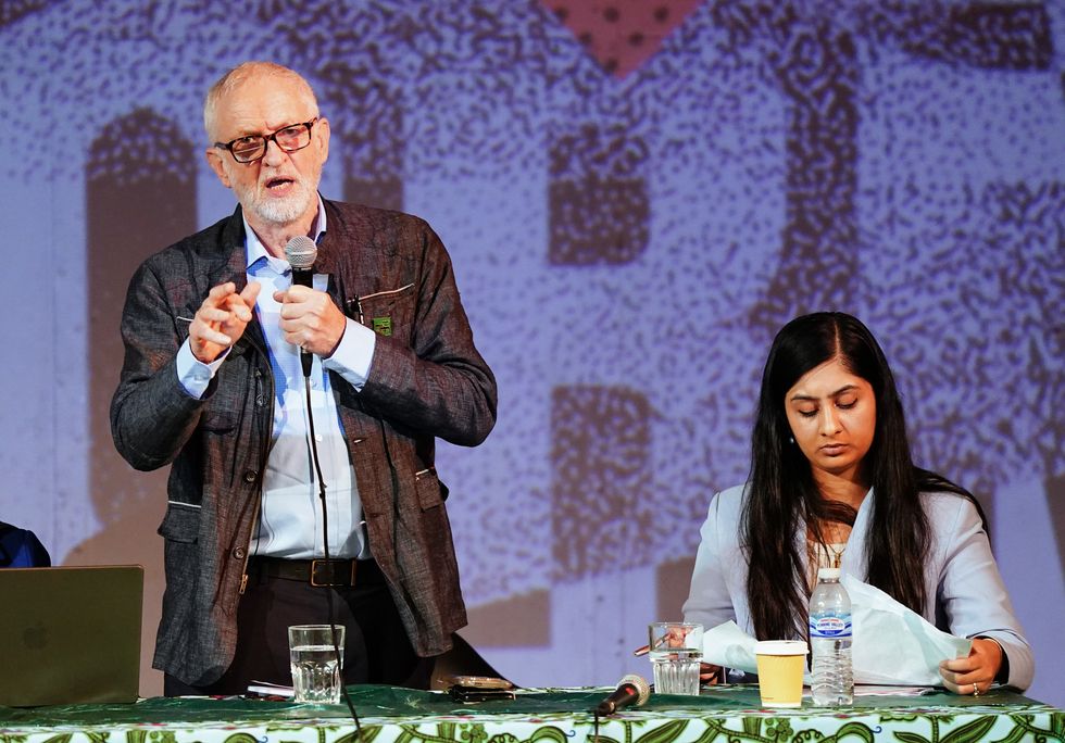 Jeremy Corbyn and Zarah Sultana