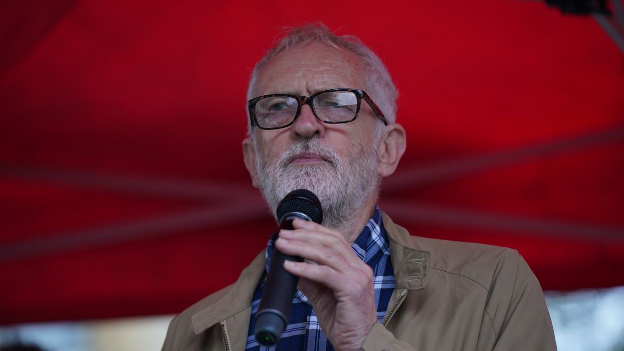 Jeremy Corbyn making a speech