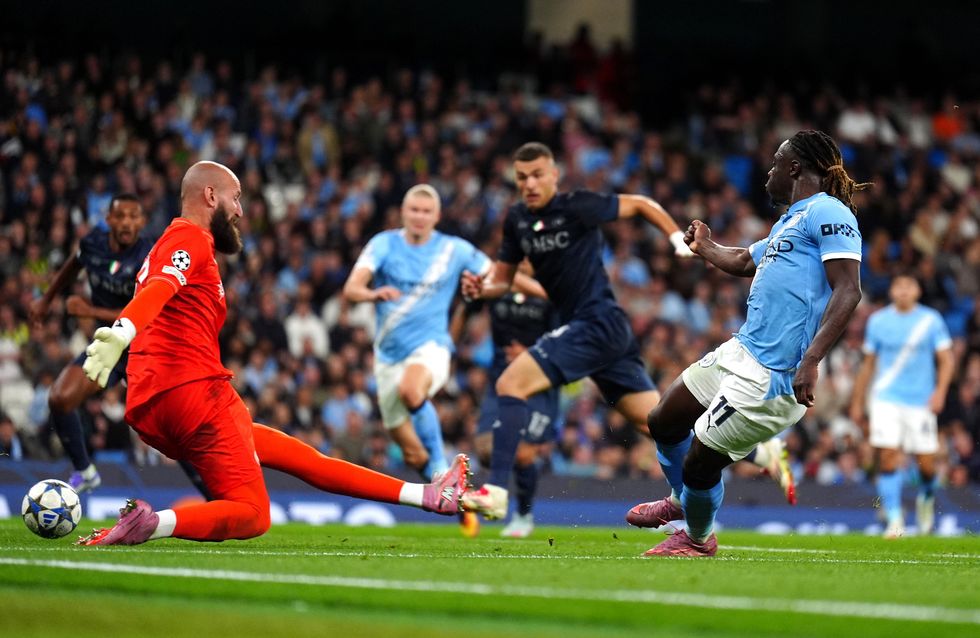 Jeremy Doku Man City Napoli