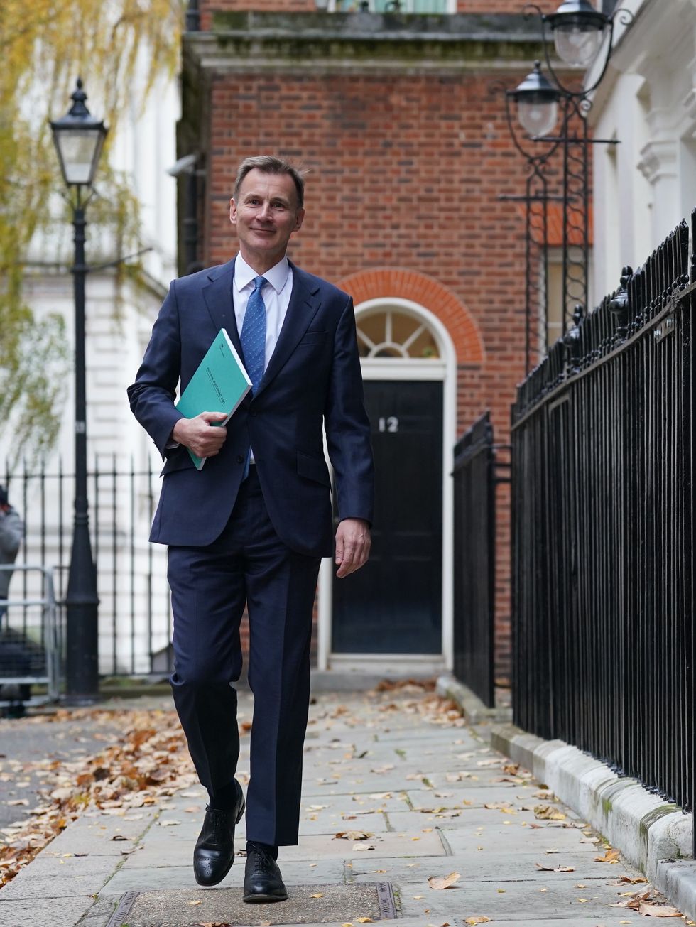 Jeremy Hunt ahead of Autumn Statement 2023 today