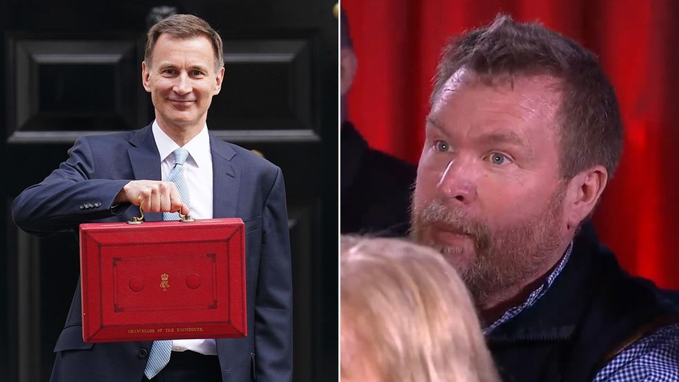 Jeremy Hunt and farmer