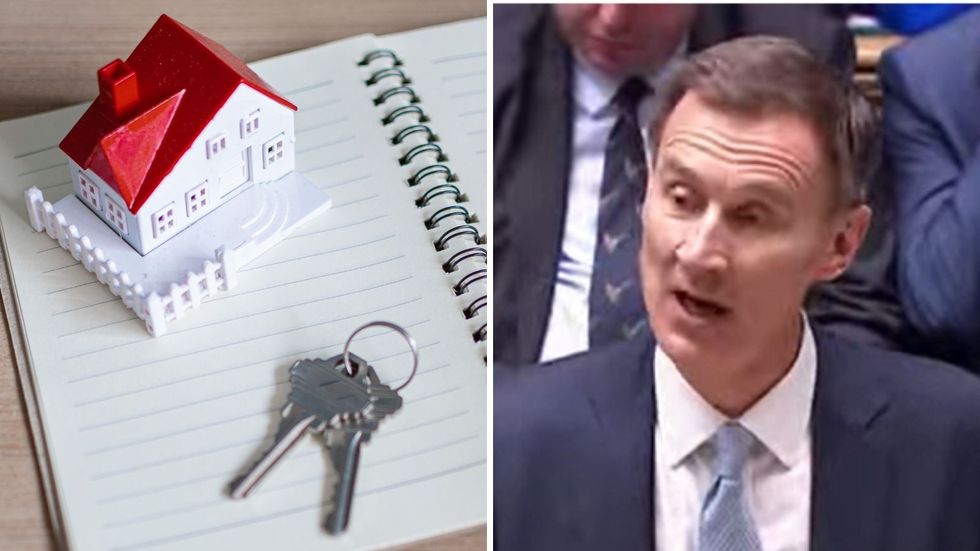 Jeremy Hunt and house key in pictures