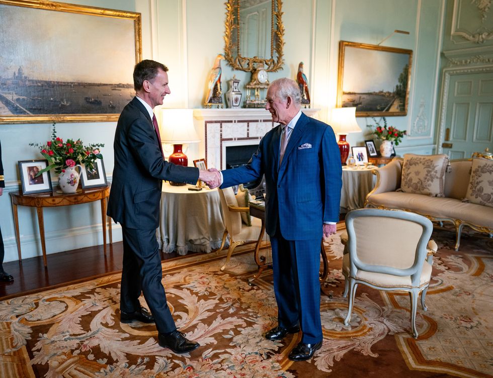 Jeremy Hunt and King Charles