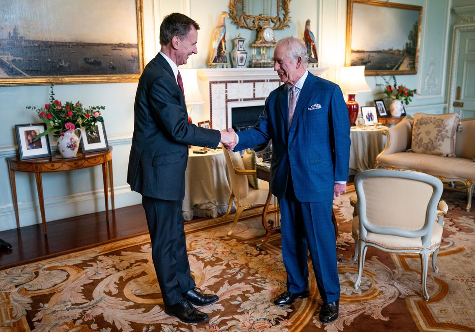 Jeremy Hunt and King Charles