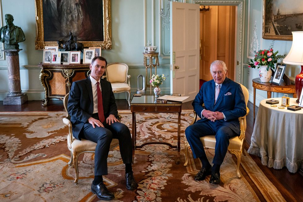 Jeremy Hunt and King Charles