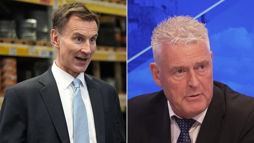 Jeremy Hunt and Lee Anderson