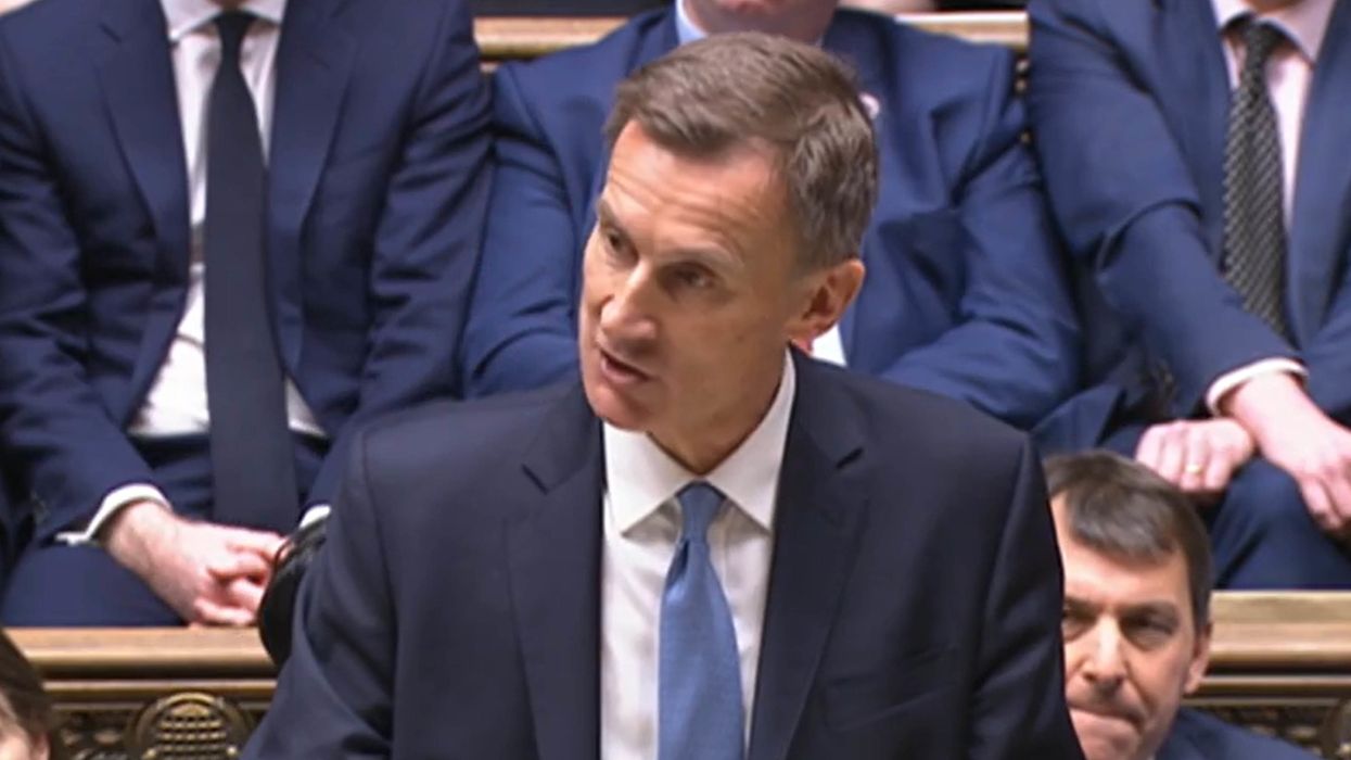Jeremy Hunt announcing his Spring Budget in the Commons