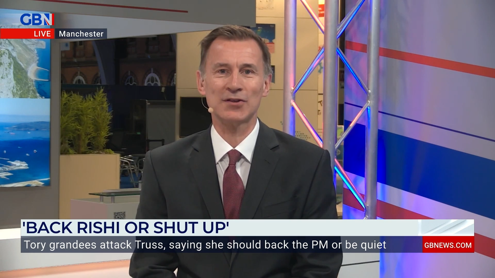Jeremy Hunt appears on GB News