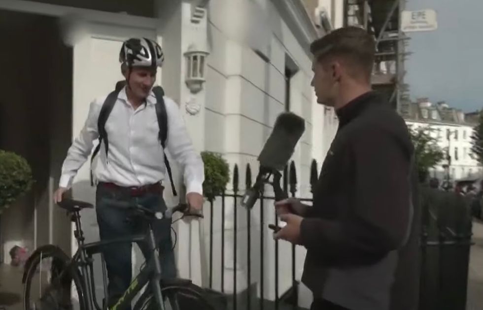 Jeremy Hunt came face-to-face with a GB News presenter