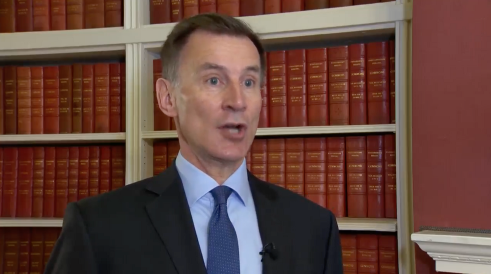 Jeremy Hunt giving an interview