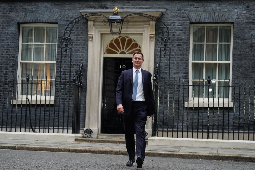 Jeremy Hunt leaves 10 Downing Street in London after he was appointed Chancellor of the Exchequer following the resignation of Kwasi Kwarteng. Picture date: Friday October 14, 2022.