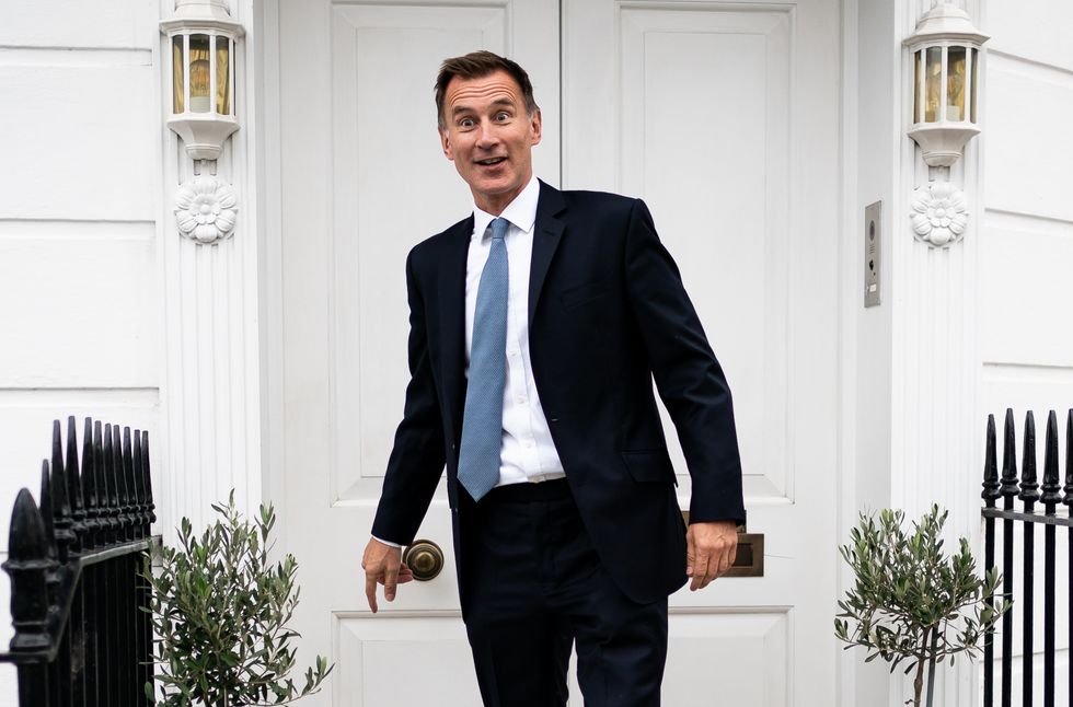 Jeremy Hunt leaves his home in London after he was appointed Chancellor of the Exchequer following the resignation of Kwasi Kwarteng. Picture date: Friday October 14, 2022.