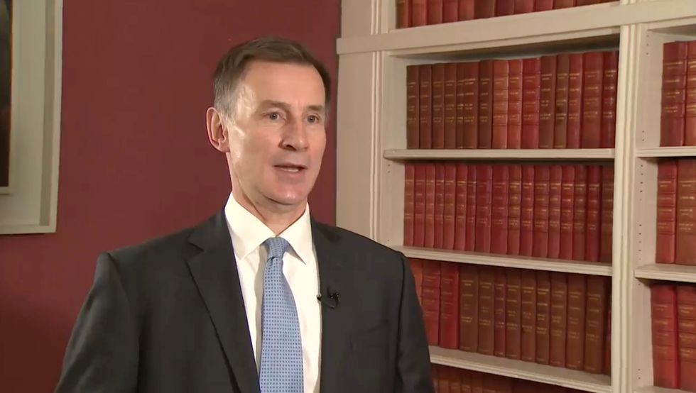 Jeremy Hunt said he wants to half inflation this year