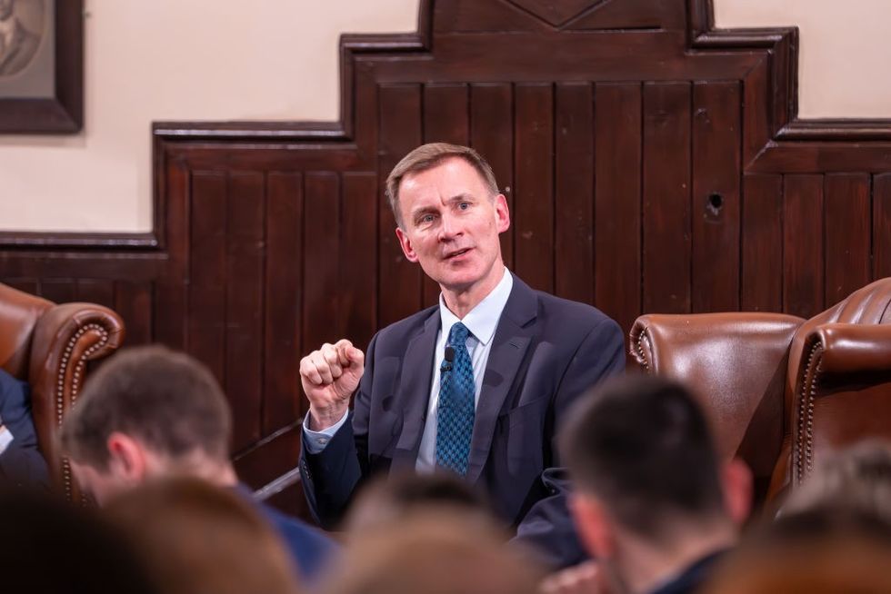 Jeremy Hunt speaking at Cambridge University Union